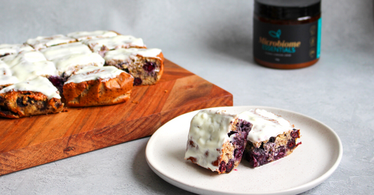 Prebiotic Blueberry Cake for Breakfast