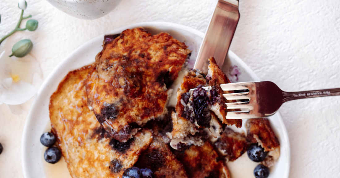 Banana & Blueberry Pancakes