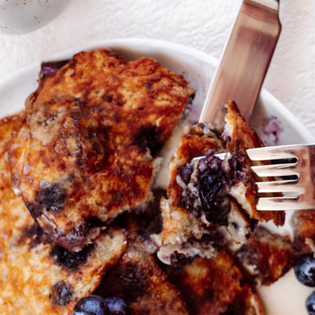 Banana & Blueberry Pancakes