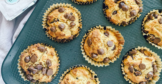 Gut + Protein Peanut Butter Muffins