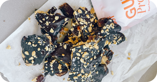 Peanut Butter Chocolate Date Bark