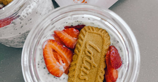 Biscoff Vanilla Chia Pudding Jars